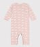 Babies' Printed Footless Cotton Sleepsuit SALINE /MARSHMALLOW