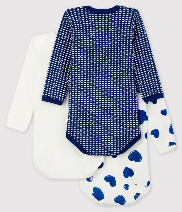 Baby long-sleeved bodysuit - Set of 3 multicolor