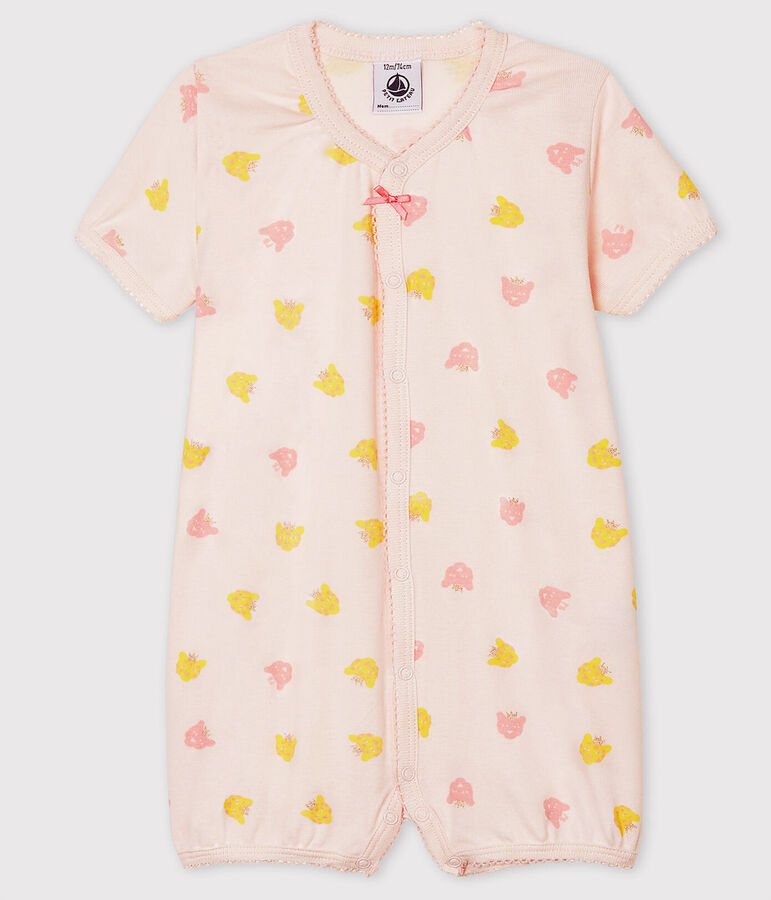 Baby Girls' Rib Knit Playsuit pink/multicolor