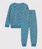 Girls' Floral Velour Pyjamas POLOCHON /MULTICO