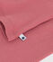 Children's long-sleeved plain cotton pyjamas ROSEWOOD pink