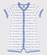 Babies' Cotton Patterned Knit Playsuit