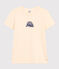 Women's The Straight Round-Neck Cotton T-Shirt AVALANCHE Ecru
