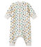 Baby boy's long print snowsuit BELUGA grey/MULTICO white