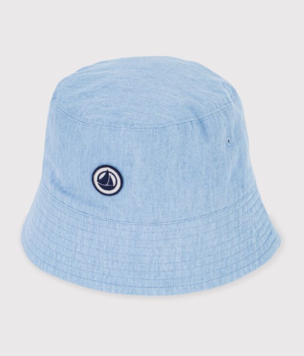 Children's denim sun hat blue