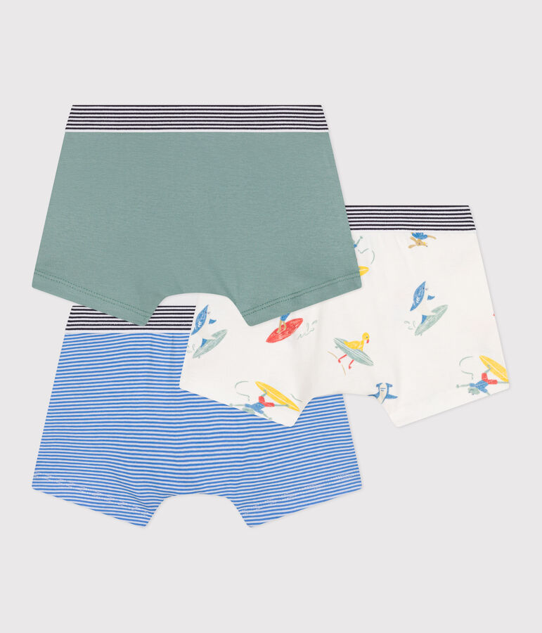 Children's surfer print cotton boxers - 3-Pack multicolor