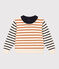 Unisex children's cotton Breton jumper AVALANCHE white/MULTICO