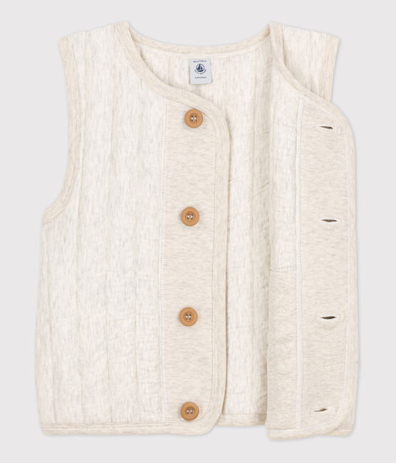 Children's Unisex Tube Knit Bodywarmer MONTELIMAR CHINE beige
