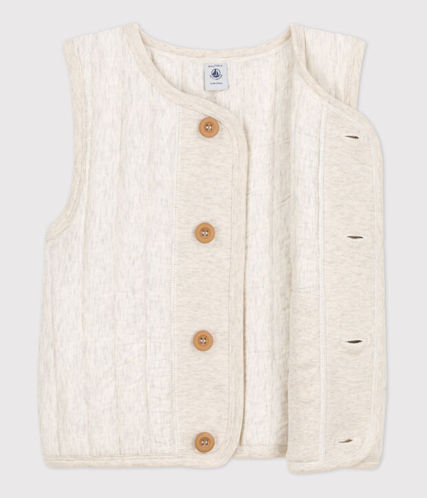 Children's Unisex Tube Knit Bodywarmer beige