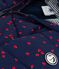 Babies' printed puffer jacket SOIR blue/MILK