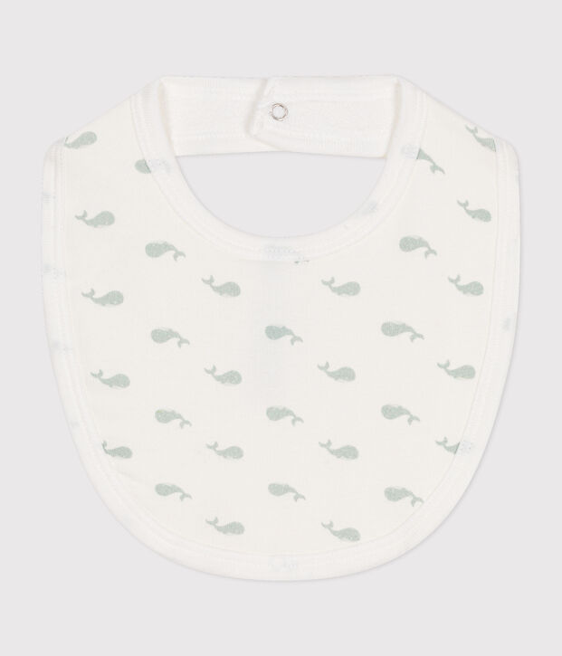 Babies' bib white/green