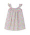 Baby girls' printed dress ECUME white/MULTICO white