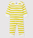 Babies' Ribbed Buttonless Sleepsuit