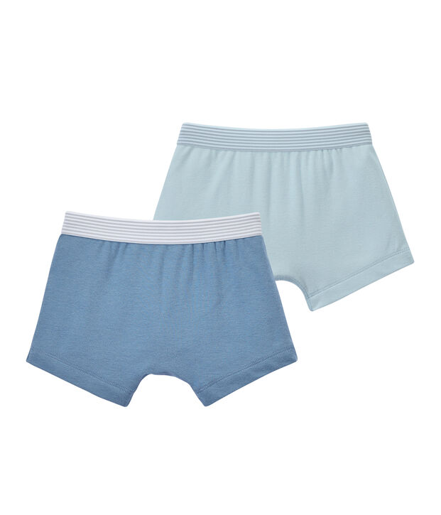 Set of 2 boy's plain boxers white