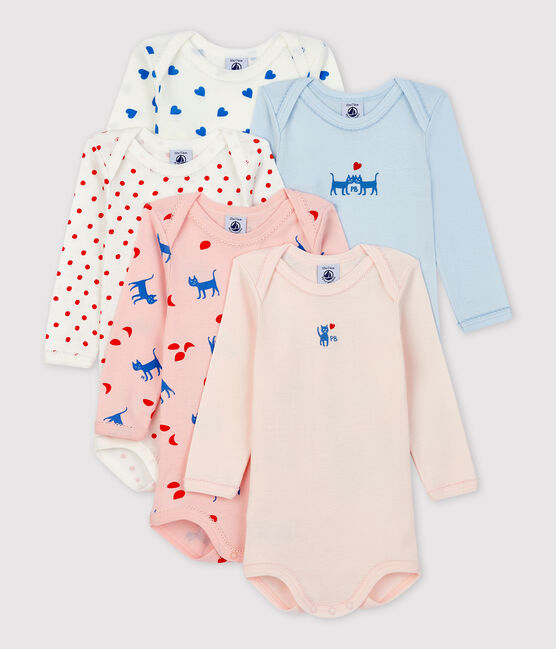Long-Sleeved Cotton Bodysuits - 5-Pack variante 1
