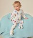 Babies' brushed fleece Christmas bauble print pyjamas