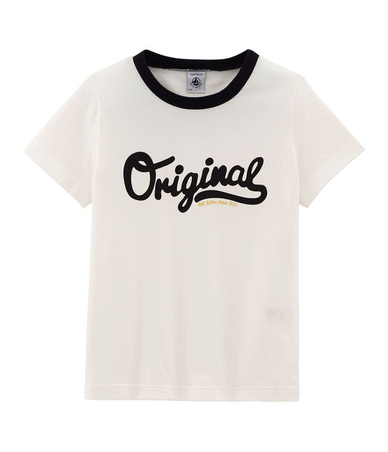 Boys' Short-sleeved T-shirt MARSHMALLOW white