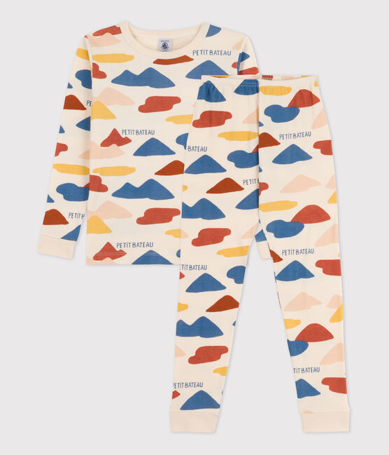 Unisex Snugfit Cotton Pyjamas AVALANCHE white/MULTICO