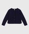 Women's plain cotton cardigan SOIR