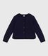 Women's plain cotton cardigan