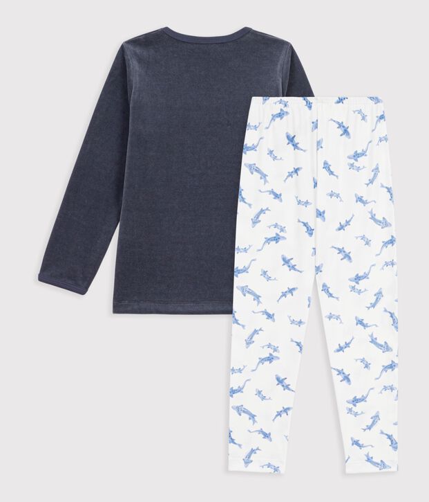 Pyjama  en coton white/blue/multicolor