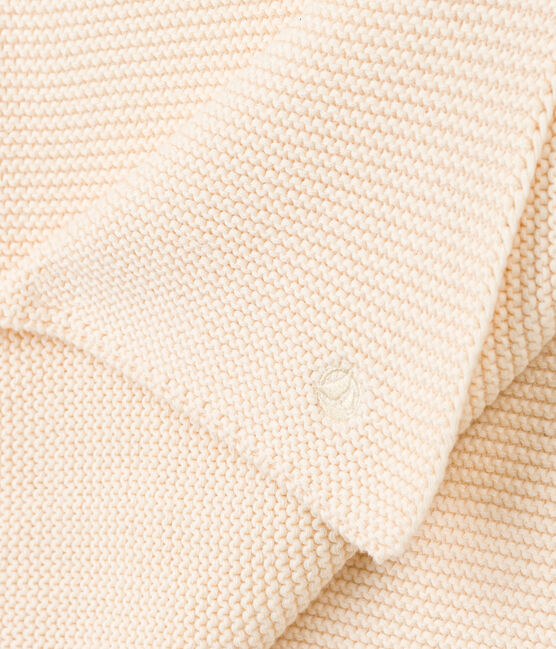 Knitted blanket. AVALANCHE Ecru