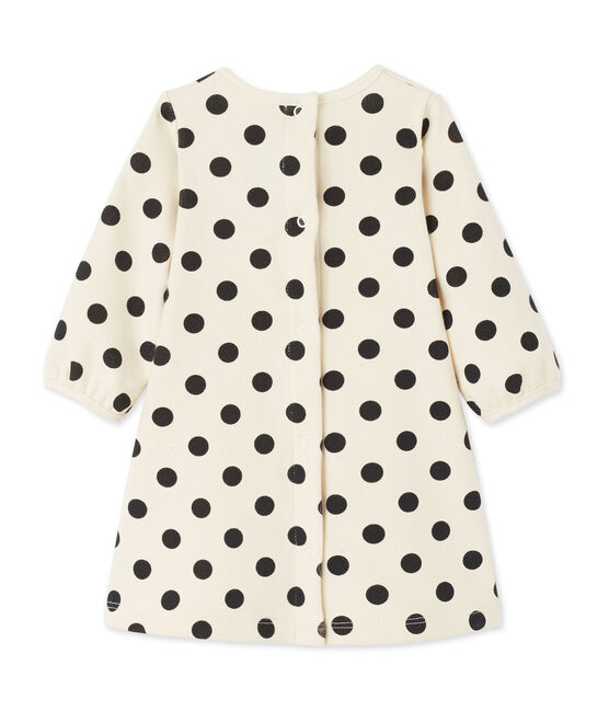 Robe bébé fille à pois COQUILLE beige/CAPECOD grey