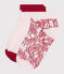 Pairs of girls' flower-print cotton socks - 2-Pack variante 1