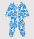 Babies' Footless Botanic Print Cotton Sleepsuit