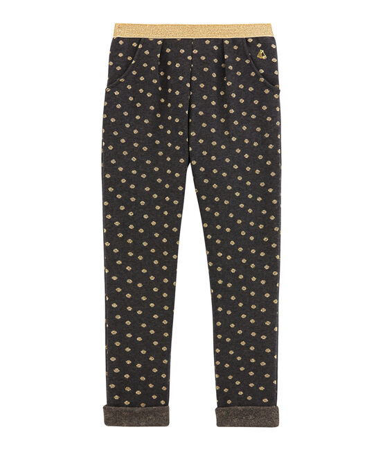 Girl's trousers CITY black/DORE yellow