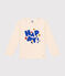 Boys' long-sleeved fine jersey T-shirt AVALANCHE Ecru