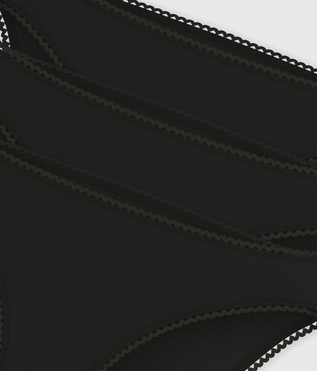 Pack of women's panties in cotton and elastane multicolor