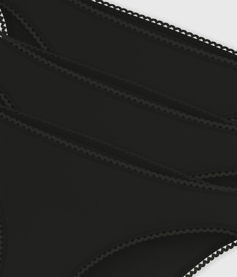 Pack of women's panties in cotton and elastane multicolor