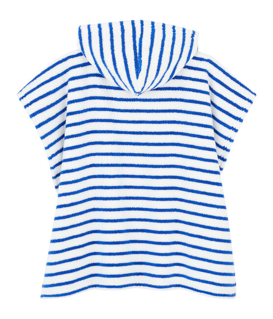 Unisex hooded babies' beach poncho SURF blue