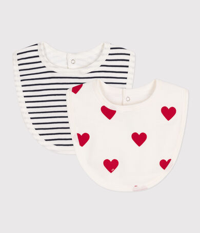 Set of cotton baby bibs