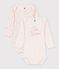 Lot de 2 bodies manches longues en coton. multicolor