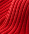 Baby girl's plain 5x3 rib tights TERKUIT red