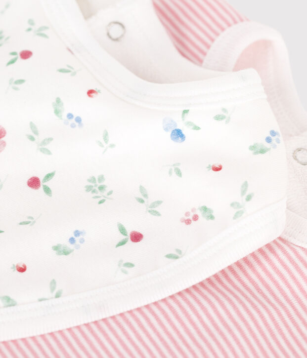 Printed cotton baby bibs - 2-Pack multicolor