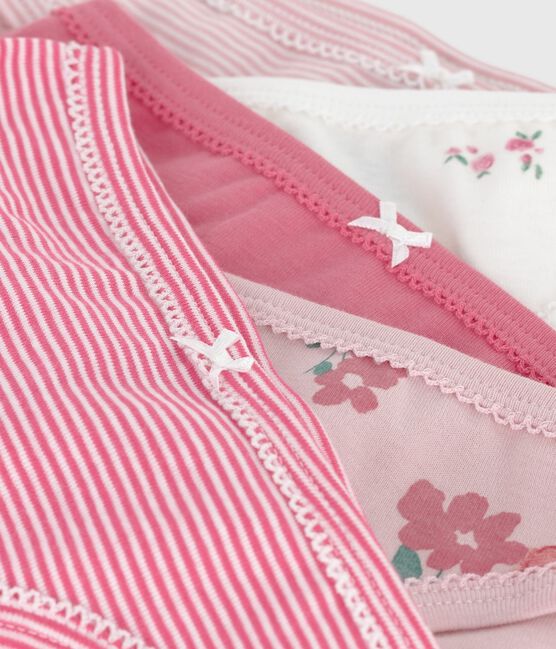 Pack of children's floral-print cotton pants variante 1