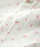 Babies' Cherry Pattern Organic Cotton Tube Knit Bodyjama MARSHMALLOW white/MULTICO white