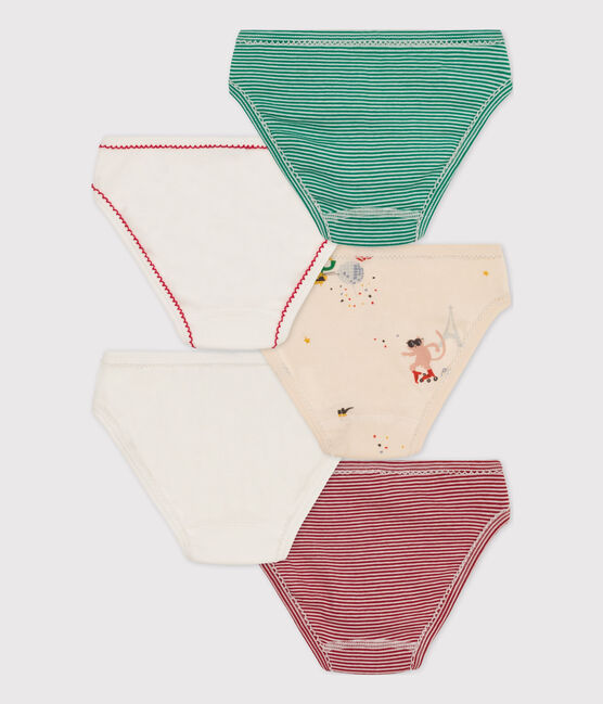 Girls' Cotton Briefs + 1 Glow in the Dark Pair - 5-Pack variante 1