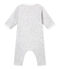 The Bodyjama baby mixed BELUGA grey/ECUME white