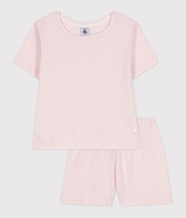 Children's short cotton pyjamas FLEUR