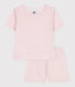 Children's short cotton pyjamas