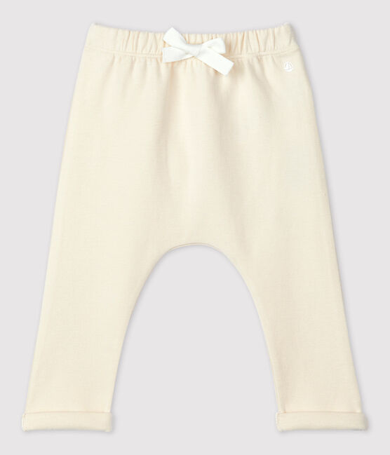 Babies' Thick Jersey Trousers AVALANCHE Ecru