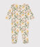 Babies' Floral Print Cotton Pyjamas AVALANCHE white/MULTICO