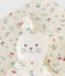Babies' printed cotton comforter MARSHMALLOW white/MULTICO white