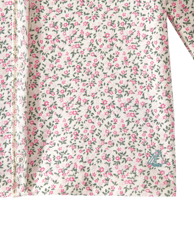 Girl's print cardigan white/multicolor