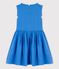 Girls' Sleeveless Linen Dress BRASIER blue