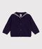 Babies' openwork cotton cardigan with a sailor collar SOIR